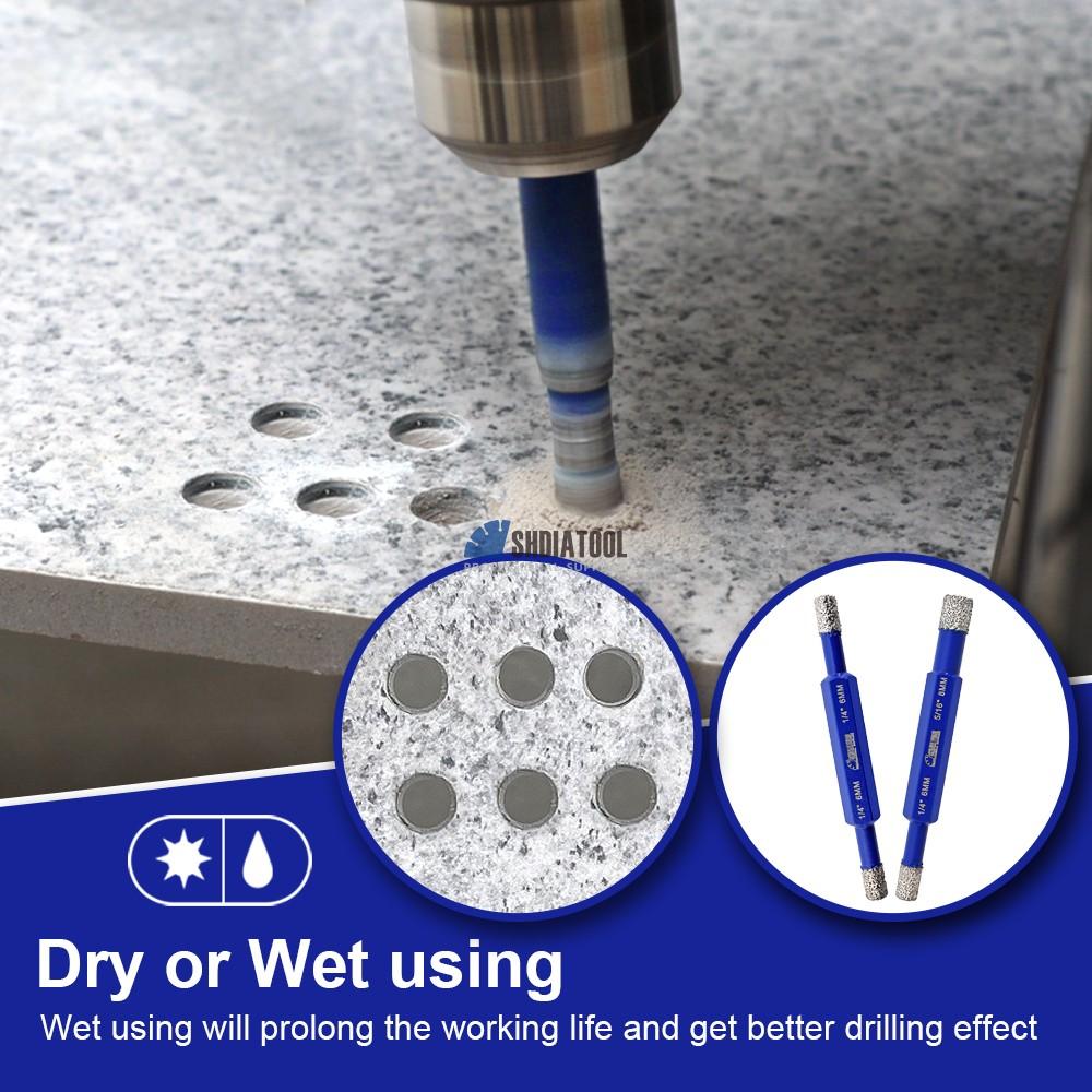 6mm/8mm Double Ended Diamond Drill Core Bits Hole Saw Cutting Finger Bit for Marble Ceramic Tile