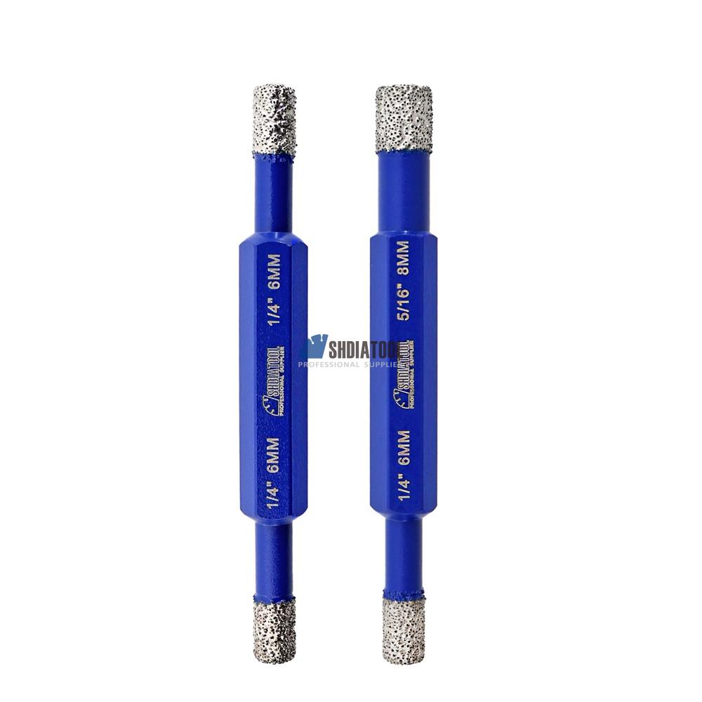 6mm/8mm Double Ended Diamond Drill Core Bits Hole Saw Cutting Finger Bit for Marble Ceramic Tile