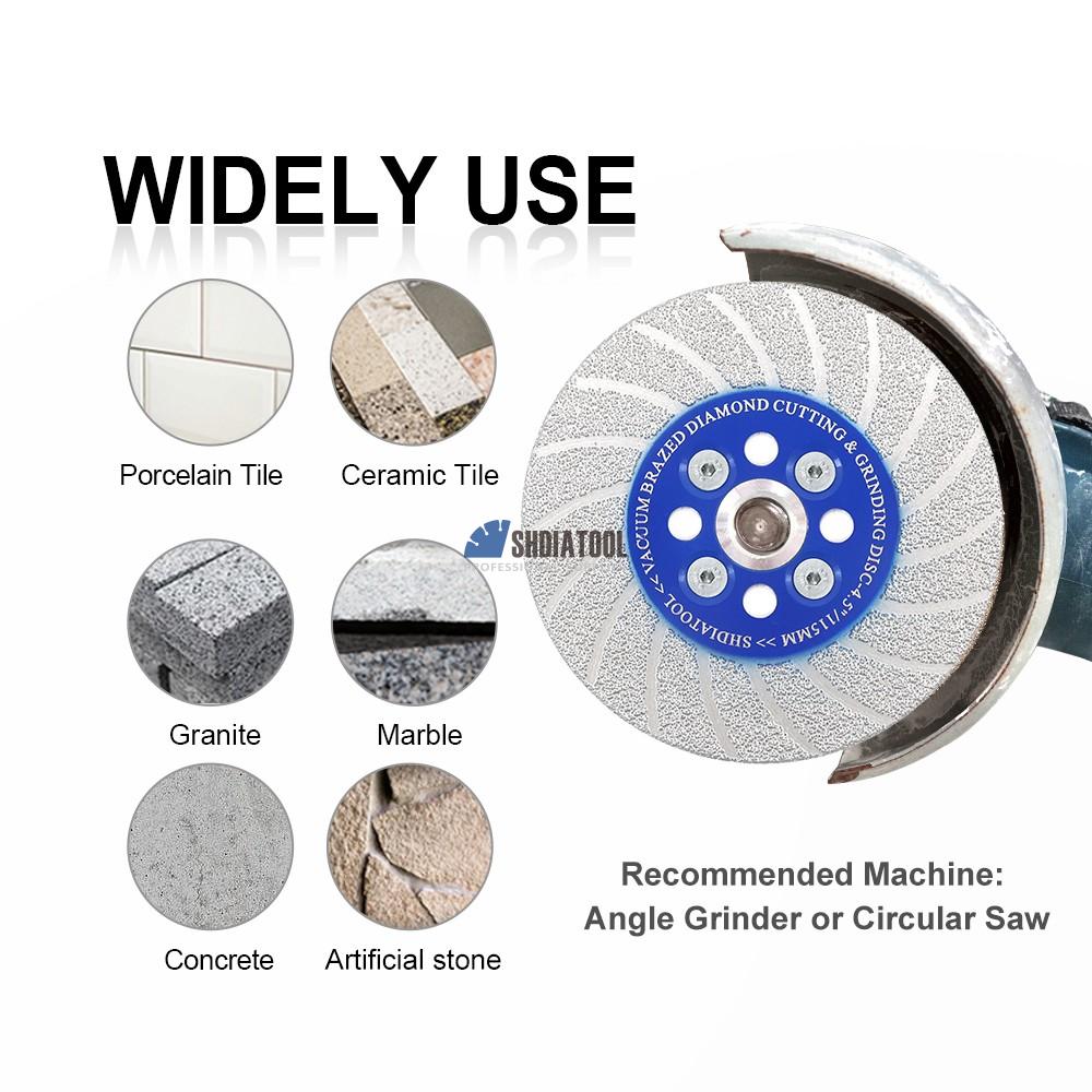 Double Sided Vacuum Brazed Diamond Cutting Grinding Disc 5/8