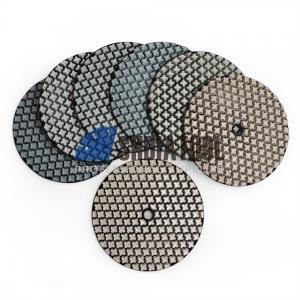 4''/100mm Dry or Wet Use Flexible Resin Bond Diamond Floor Polishing Pad #50-3000 For Floor Marble Granite Abrasive Tool