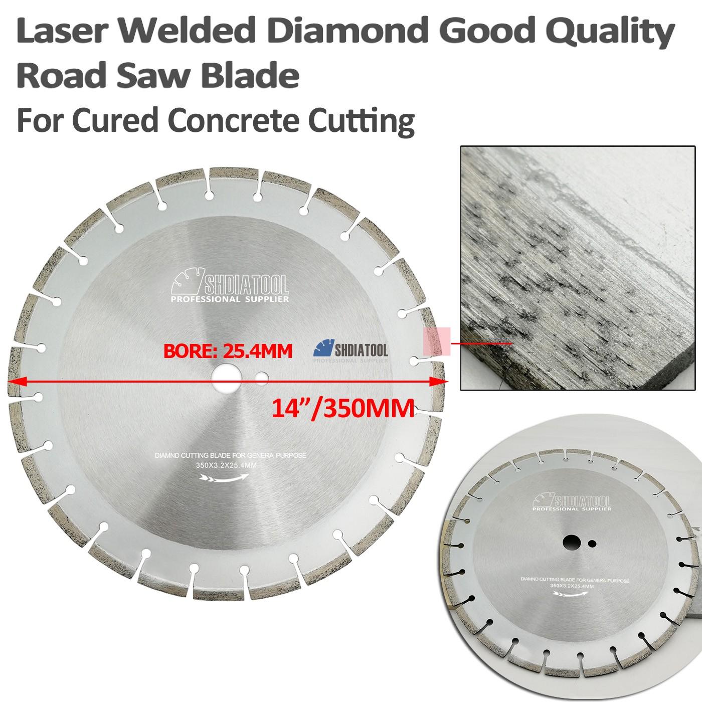14 Inch ROAD CUTTING BLADE 350mm Concrete Asphalt Laser Welded Diamond Saw Blade Circular Saw Blade Cutting Wheel