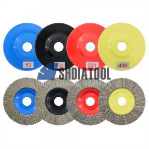 4.5inch Electroplated Diamond Flap Grinding Disc Grinding Cup Wheel Abrasive Disc for Granite Marble Grit 60/120/200/400