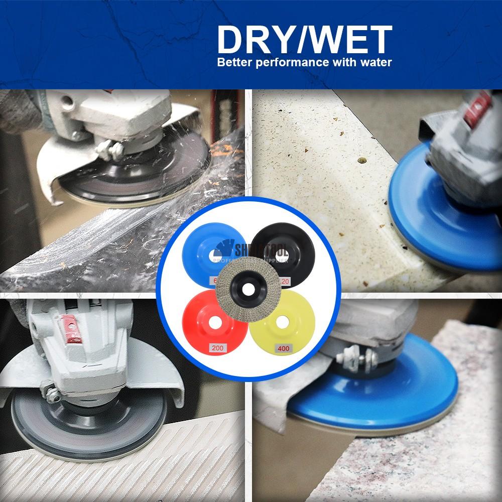 4.5inch Electroplated Diamond Flap Grinding Disc Grinding Cup Wheel Abrasive Disc for Granite Marble Grit 60/120/200/400