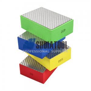 Electroplated 98*60mm Diamond Sanding Block Hand Polishing Pad Diamond Hand Polisher Abrasive Grinding Block for Marble Glass