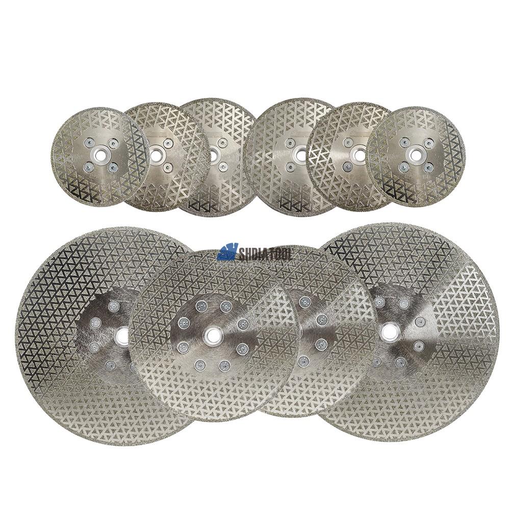 4''/4.5''/5'' Cutting Grinding Disc Electroplated Diamond Saw Blade with Single Sided Coated For Granite Marble