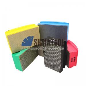 Grits #50-800 Electroplated Resin Hand Wiper Diamond Hand Polishing Pads Sanding Block For Marble Glass Ceramic