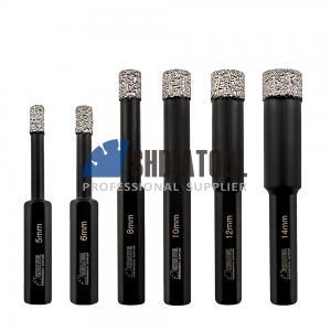 5/6/8/10/12/14mm Vacuum Brazed Diamond Dry Drilling Core Bits Hole Saw with Hex Shank for Tile Masonry Marble