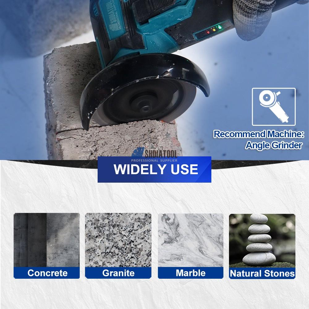 3/4/4.5/5in Hot Pressed Super Thin Diamond Mesh Saw Blades Granite Marble Concrete Cutting Disc Cutting Wheel for Angle Grinder
