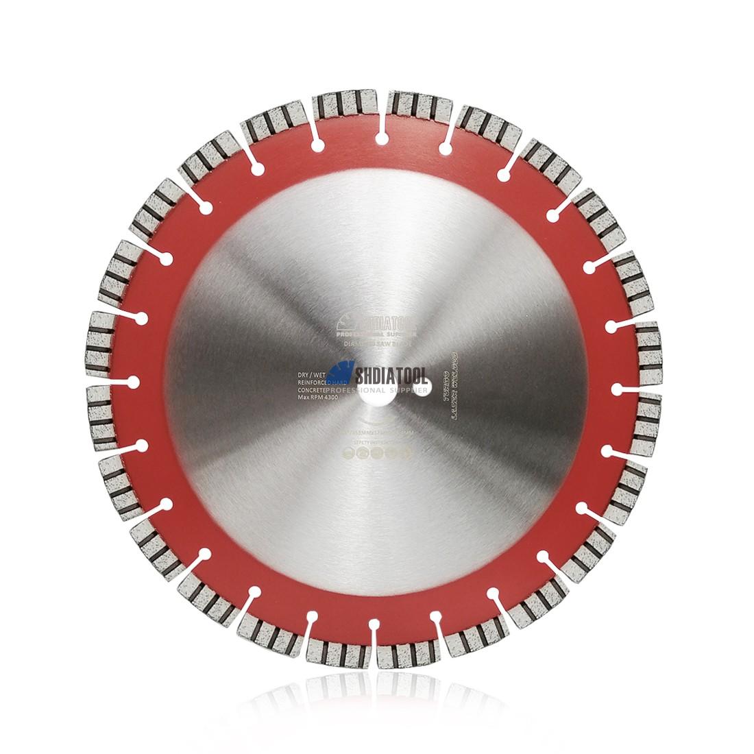 14inch 358mm Laser Welded Turbo Segment Diamond Concrete Saw Blade Cutting and Grinding Disc for Concrete Hard Granite