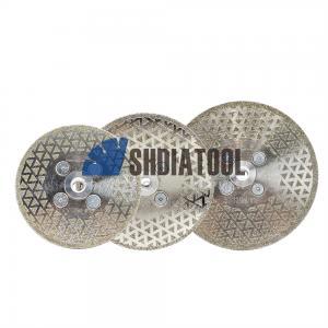 M10 Flange Triangle Spots Double Sided Coated Electroplated Diamond Saw Blade Cutting Grinding Polishing Disc