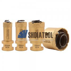 M14 Vacuum Brazing Diamond Core Drill Bit Hole Saw Cutter Hole Opener with Built-in Spring Cut Heat for Tile Granite Marble