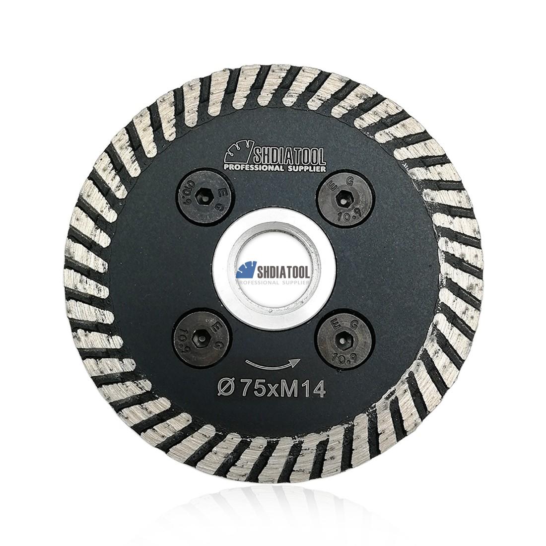 3in/75mm Mesh Diamond Engraving Saw Blade With Flange Cutting Disc Mini Carving Blade for Angle Grinder Granite Marble Concrete