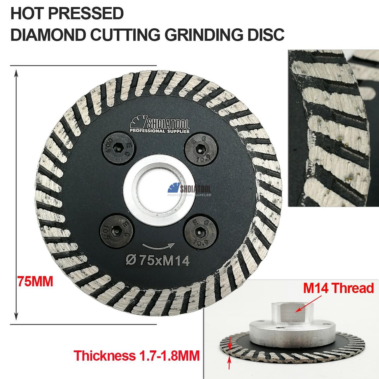 3in/75mm Mesh Diamond Engraving Saw Blade With Flange Cutting Disc Mini Carving Blade for Angle Grinder Granite Marble Concrete