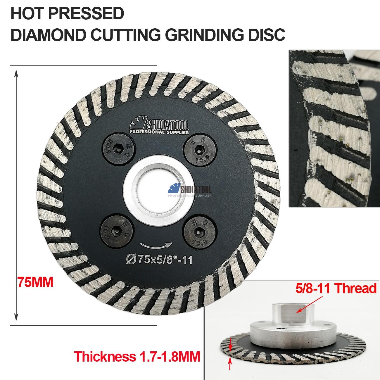 3in/75mm Mesh Diamond Engraving Saw Blade With Flange Cutting Disc Mini Carving Blade for Angle Grinder Granite Marble Concrete