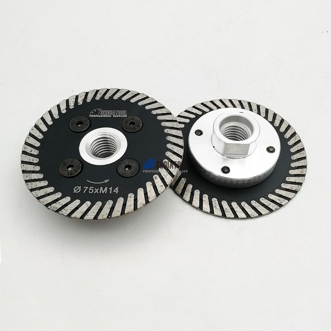 3in/75mm Mesh Diamond Engraving Saw Blade With Flange Cutting Disc Mini Carving Blade for Angle Grinder Granite Marble Concrete