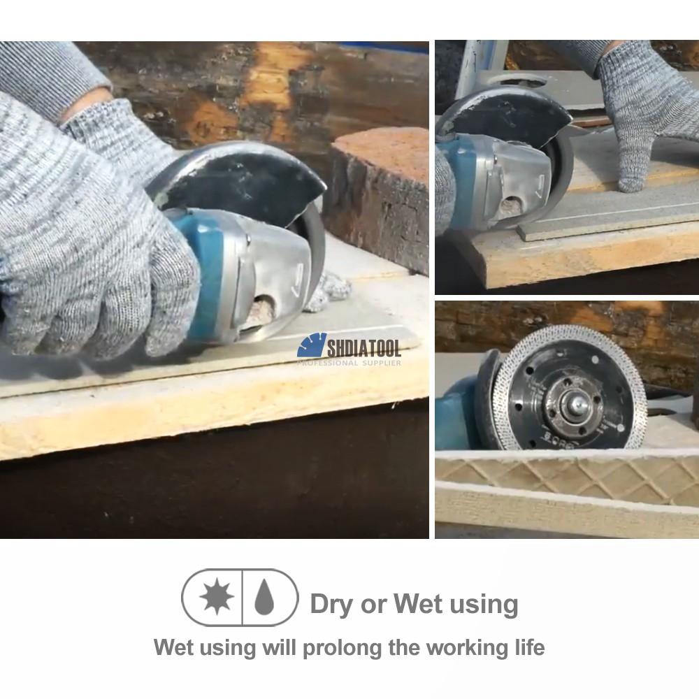 4''/4.5''/5''/7''/9'' Hot Pressed Mesh Turbo Diamond Blade Cutting Disc Diamond Saw Blade for Granite Marble Ceramics