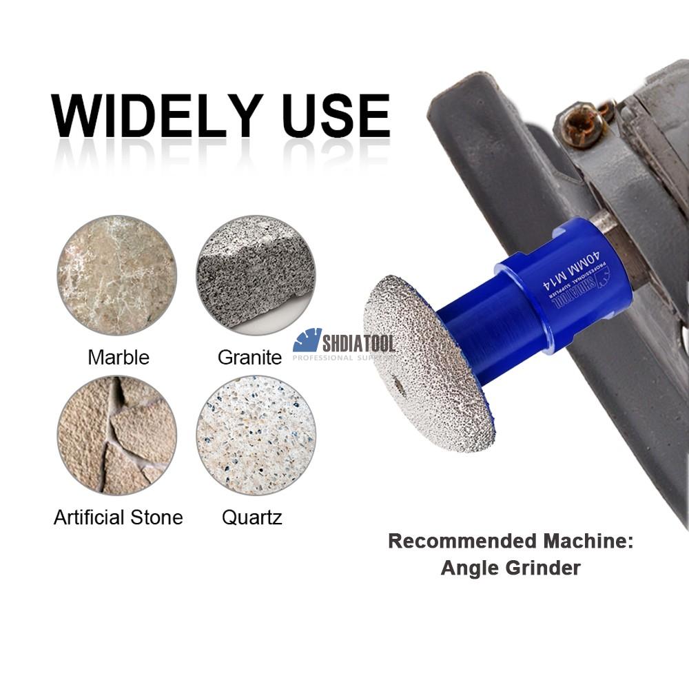 Dia35/40mm Milling Cutters Stone Engraving Bits Sone Diamond Router Bit Diamond Profile Grinding Bit for Marble Granite Sharping
