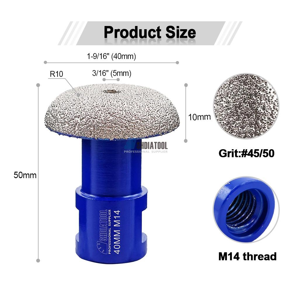 Dia35/40mm Milling Cutters Stone Engraving Bits Sone Diamond Router Bit Diamond Profile Grinding Bit for Marble Granite Sharping