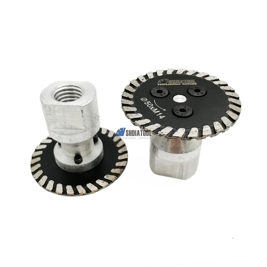 Hot Pressed Mini Turbo Diamond Engraving Saw Blade with Flange for Cutting Engraving and Carving Granite Marble Stone Concrete