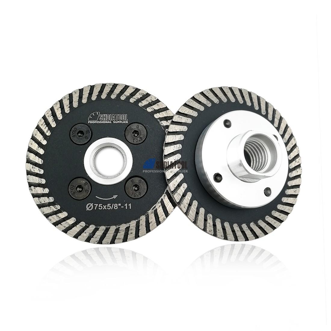 Hot Pressed Mini Turbo Diamond Engraving Saw Blade with Flange for Cutting Engraving and Carving Granite Marble Stone Concrete