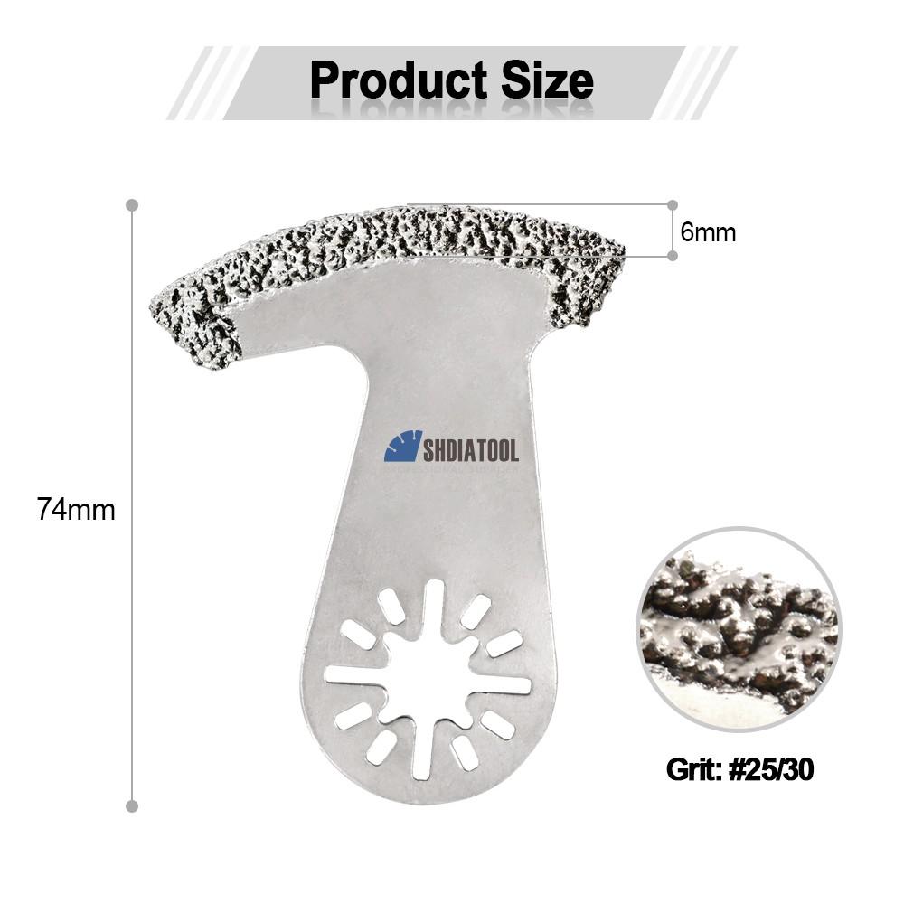 Multi-Function Saw Blade Diamond Triangle Rasp Oscillating Saw Blades Carbide For Tile Ceramics Multitool Saw Blade