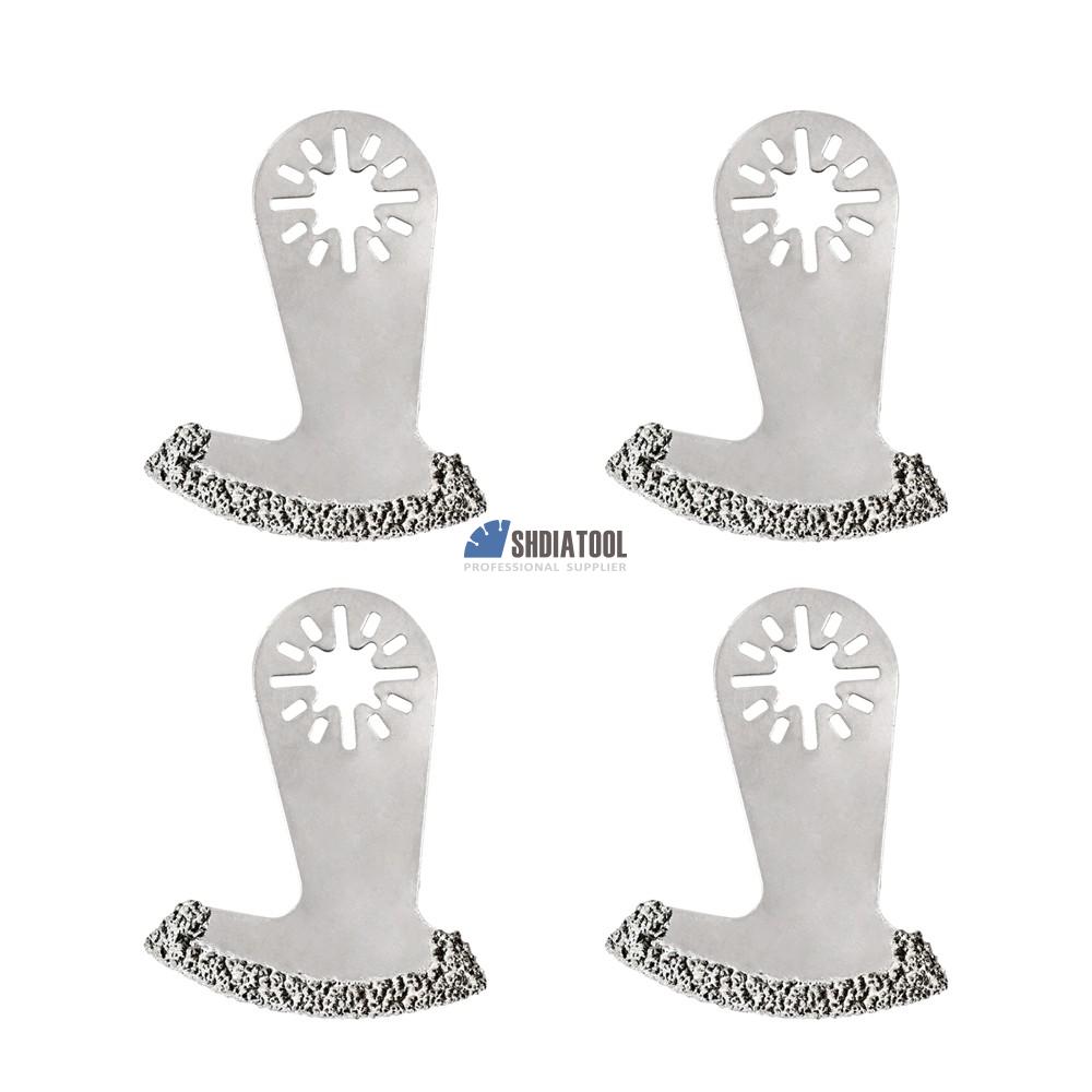 Multi-Function Saw Blade Diamond Triangle Rasp Oscillating Saw Blades Carbide For Tile Ceramics Multitool Saw Blade