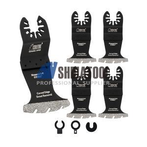 Oscillating Tool Diamond Oscillating Blade Multitools for Cement Tile Marble Mortar Cutting Shaping Grit Grinding Grout Removal