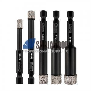 Dry Diamond Drill Bits Diamond Hole Saw Vacuum Brazed Diamond Core Drill Bit Quick-fit Shank for Porcelain Tile Granite Marble Dry Diamond Drill Bits Diamond Hole Saw Vacuum Brazed Diamond Core Drill Bit Quick-fit Shank for Porcelain Tile Granite Marble