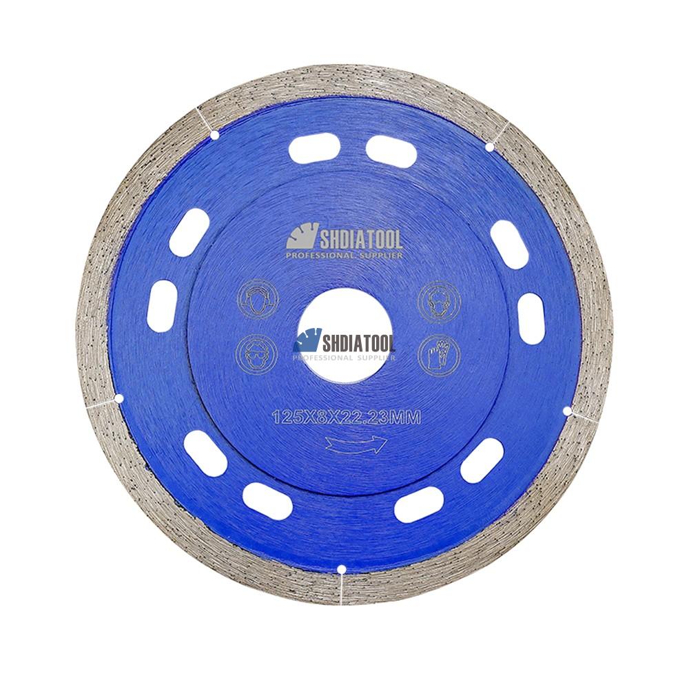 Hot Pressed 5inch Reinforcement Turbo Diamond Saw Blade Wet Cutting Disc Cutting Blade for Granite Marble Ceramic Tile Cutter