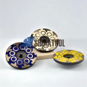 100mm Resin Filled Grinding Cup Wheel Metal Bond Sanding Disc M14 5/8-11 Thread for Concrete Granite Marble Stone Surface