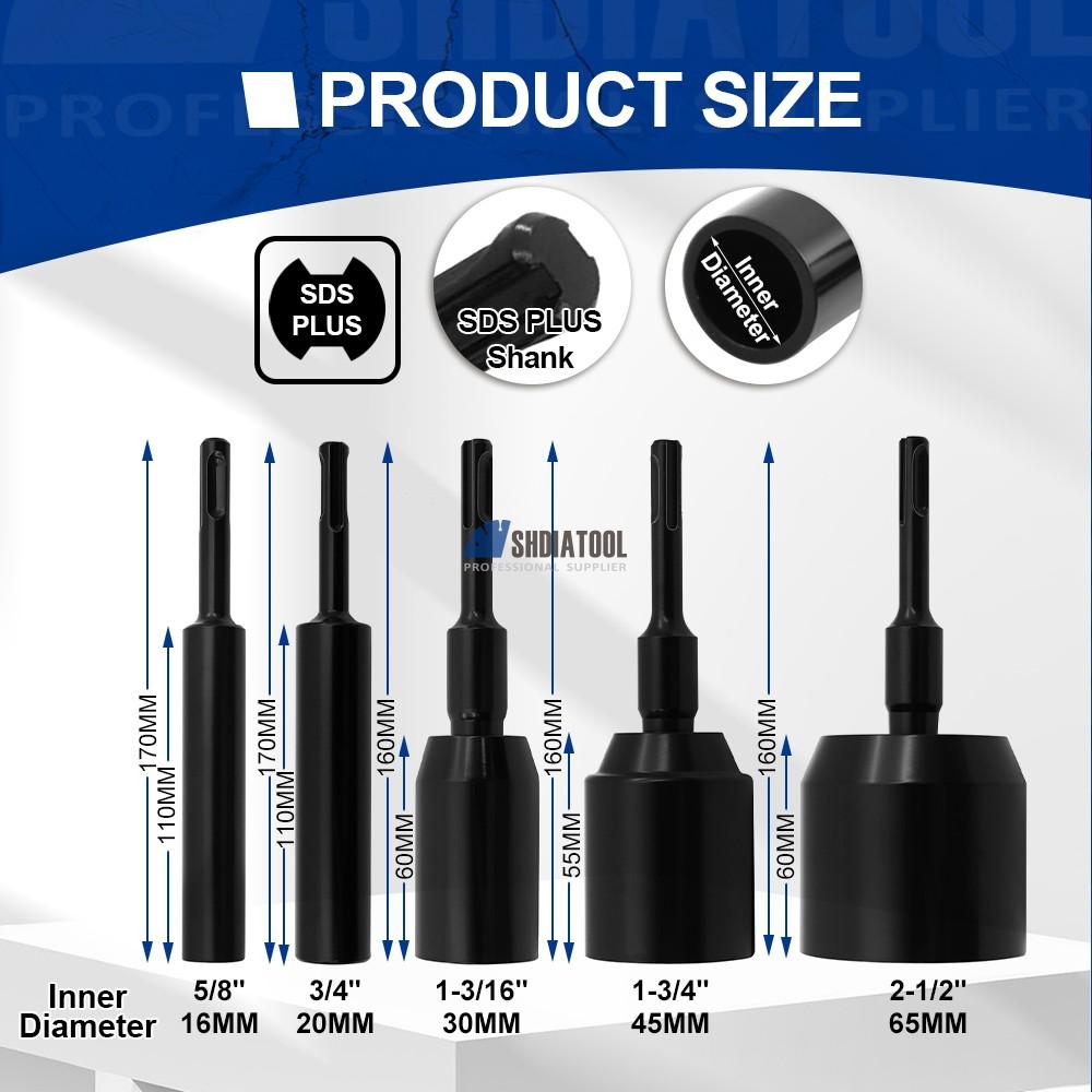 SDS PLUS Ground Rod Driver Earth Stake Grounding Rod for SDS-PLUS Rotary Hammers and Demolition Hammers