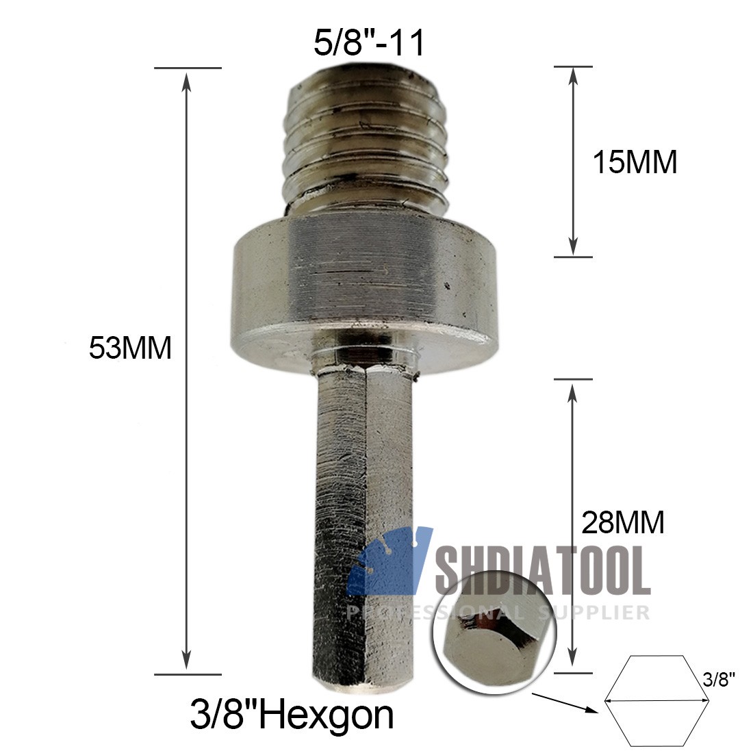 Core Drill Bit Adapter SDS or Hex 4 sizes available
