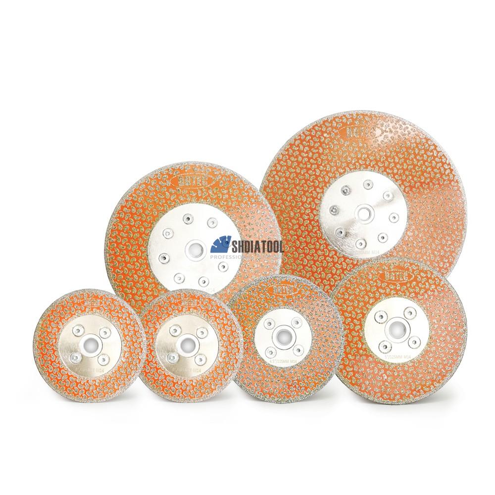 Single Side Coated Electroplated Diamond Cutting Grinding Disc Saw Blade Tile Cutter Cutting Wheel for Granite Marble Quartz