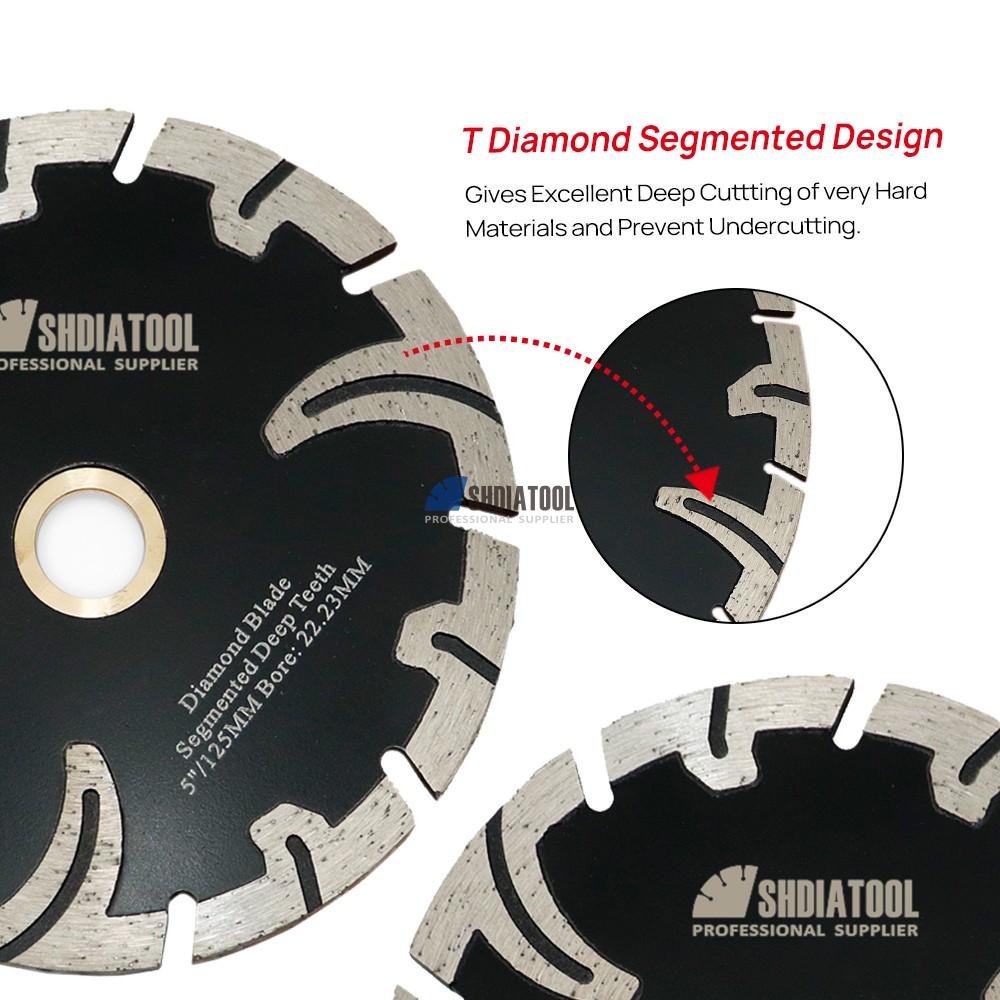 Sintered Diamond Circular Saw Blade Turbo Granite Marble Concrete OEM Hot Press Cutting Disc Segment Slant Protection Teeth