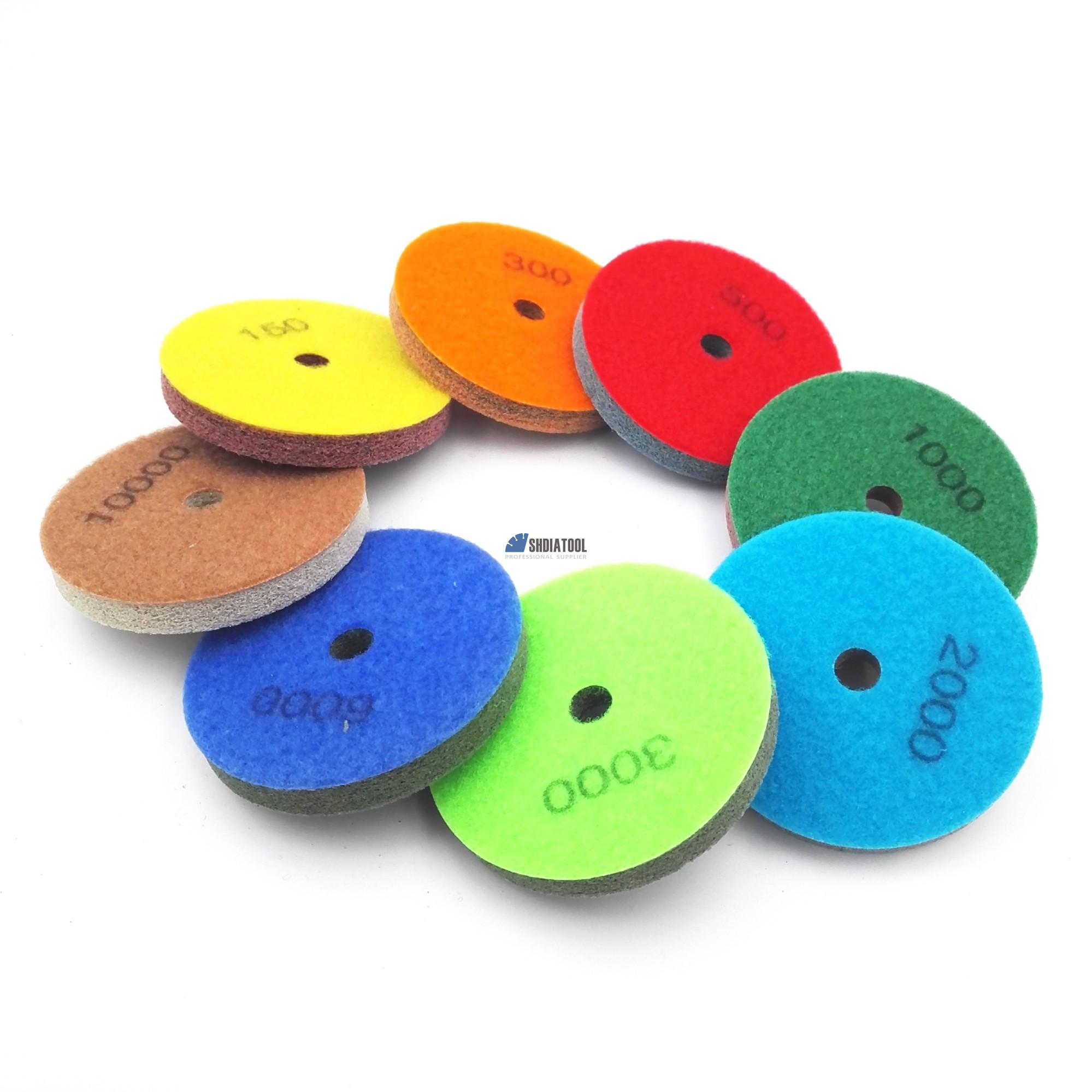 4inch/100MM Sponge Diamond Polishing Pads Polishing Disc Abrasive Tools Marble Granite Artificial Stone Sanding Disc