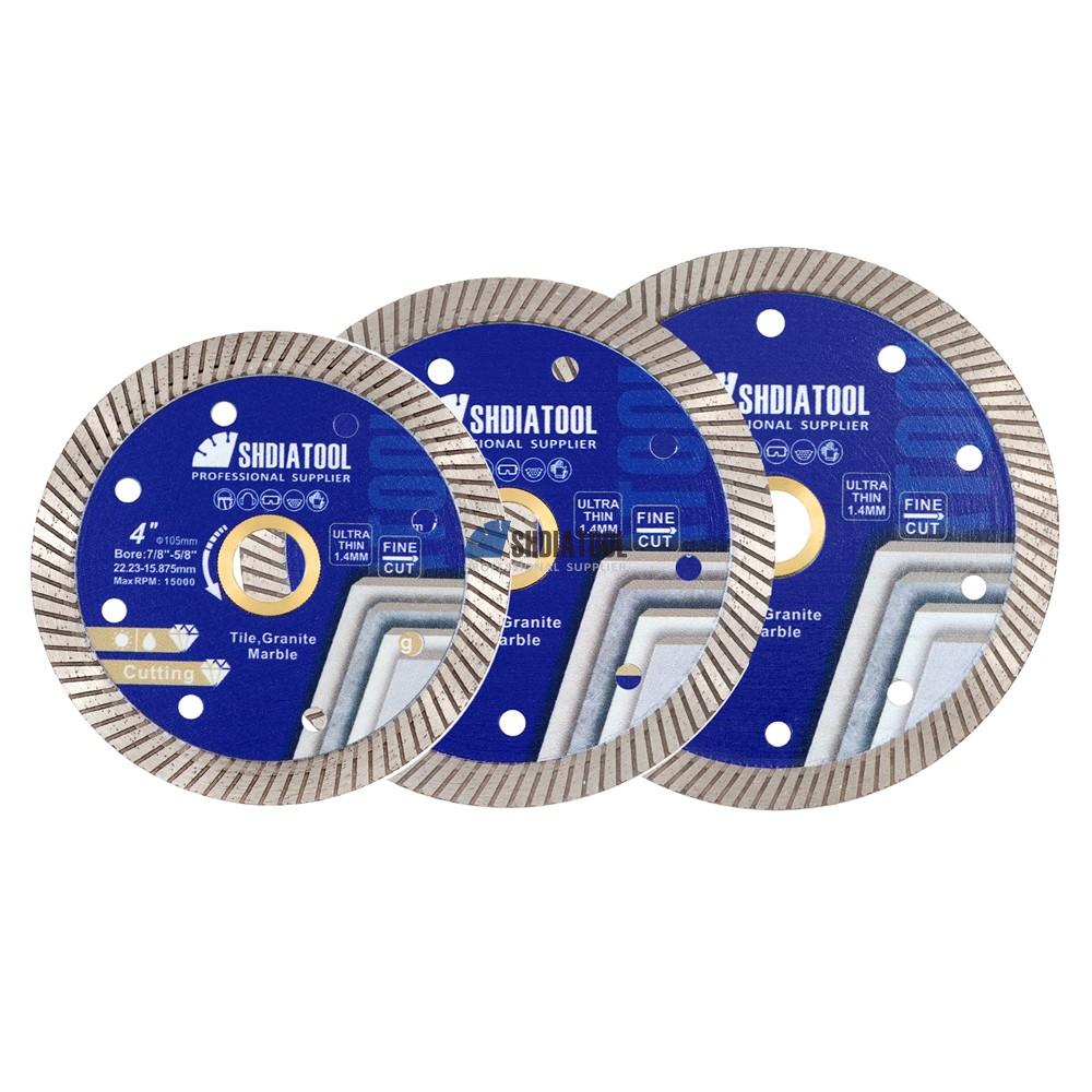 4in/4.5in/5in Ultra Super Thin Diamond Turbo Cutting Saw Blade for Granite Hot Pressed Diamond Cutting Disc Disk Angle Grinder
