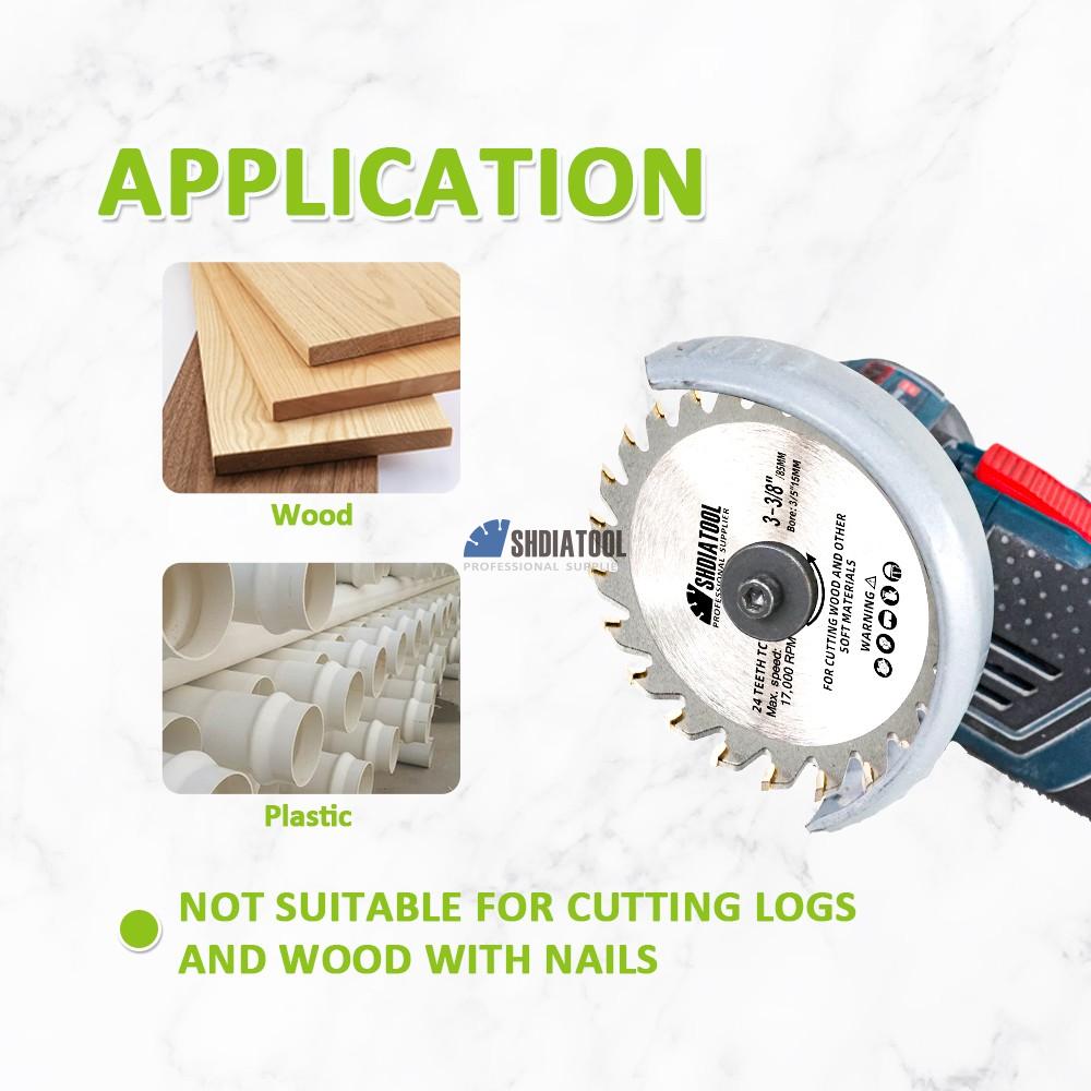 3in-10in ATB Teeth TCT Circular Saw Blade Cutting Blades For Wood Plastic Acrylic Woodworking Cutting Disc