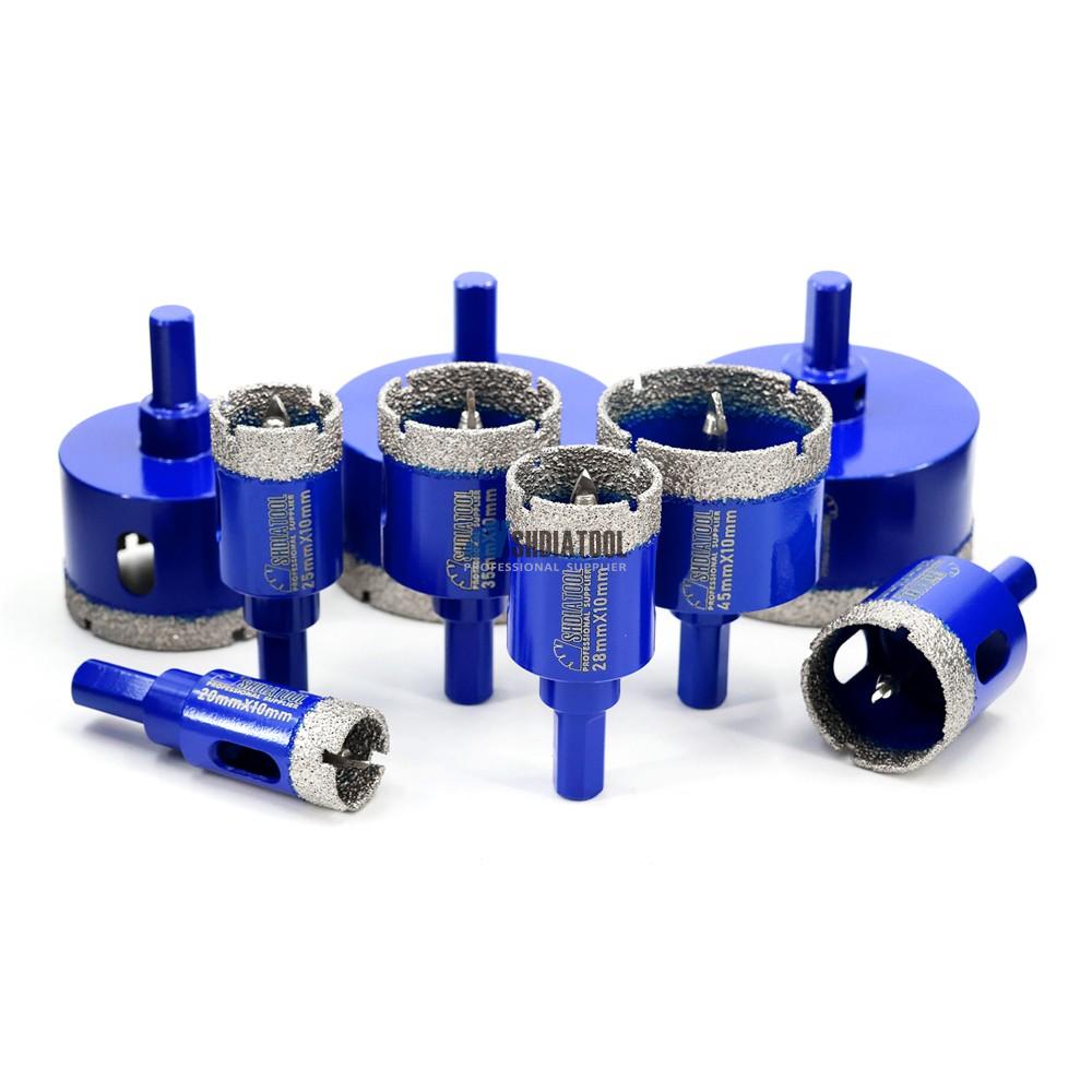 Triangle Shank Brazed Diamond Hole Saw Diamond Core Drill Bit Drilling Bits Hole Opener With Position Drill for Masonry