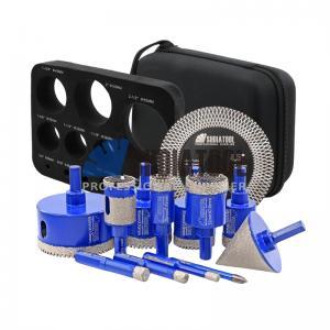 13PCS Triangle Shank Vacuum Brazed Diamond Core Drill Bit Beveling Chamfer Milling Cutter Saw Blade Set for Tile Marble Granite