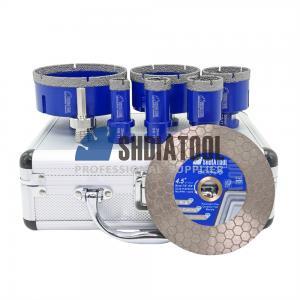 8PCS 5/8''-11 Vacuum Brazed Diamond Core Drill Bit Drilling Bit Set for Marble Granite Tile Masonry Saw Blade Hole Saw Cutter Kit