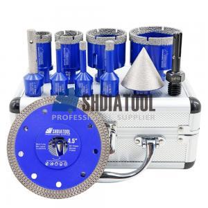 11PCS 5/8''-11 Vacuum Brazed Diamond Core Drill Bits Saw Blade Set Tile Diamond Hole Saw Kit for Granite Marble Drilling 11PCS 5/8''-11 Vacuum Brazed Diamond Core Drill Bits Saw Blade Set Tile Diamond Hole Saw Kit for Granite Marble Drilling