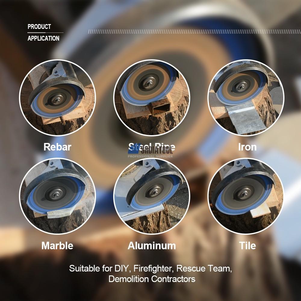 Vacuum Brazed Multi Purpose Demolition Cutting Blade Diamond Granite Saw Bblade for Steel Pipe Stone Concrete Iron