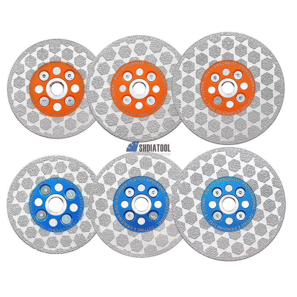 100/115/125mm Double-Sided Diamond Cutting Grinding Disc Cutting Off Wheel Cutting Disk for Tile Granite Marble on Angle Grinder