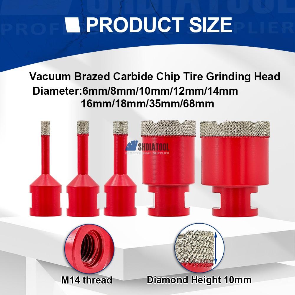 6-68mm Dry Vacuum Brazed Diamond Drilling Core Bits/ Diamond Hole Cutter/ Ceramic Tile Cutter Granite Core bit