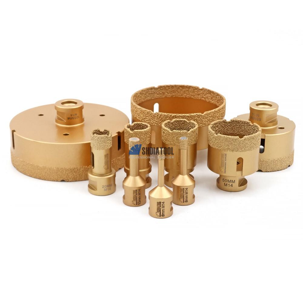 20mm-150mm M14 Vacuum Brazed Diamond Drilling Core Bits Hole Saw Drill Bit