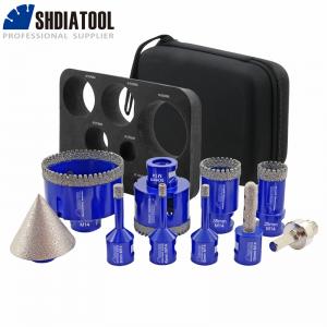 Oxford Set M14 Thread Vacuum Brazed Diamond Drilling Finger Milling Bit Chamfer Bit With Hex Shank