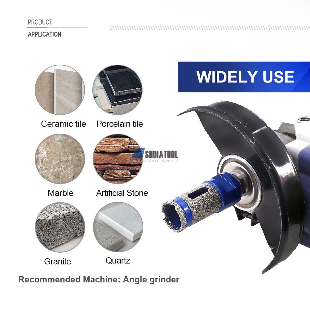 20/25/35mm Vacuum Brazed Diamond Drilling Finger Milling Bits M14 Thread for Granite Marble Ceramic Drilling Tool