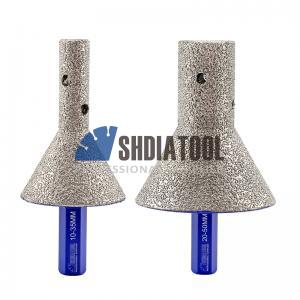  Dia10/20mm Vacuum Brazed Diamond Finger Milling Bits Chamferer Hole Saw With Hex Shank