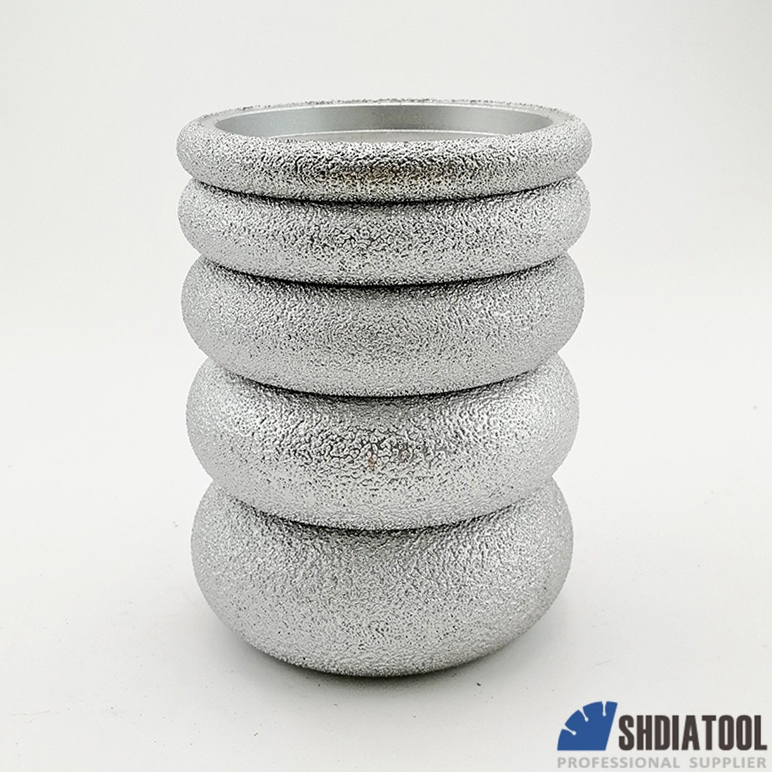 3 Inch Cylindrical Hand Polishing Profile Grinding Wheel Marble Quartz Deburring Vaccum Brazed Diamond 10/15/20/25/30mm Angle