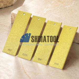 Vacuum Brazed Diamond Hand Grinding Plate Polishing Sheet Abrasive Block Tile Tool for Marble Glass Edge Deburring Finishing